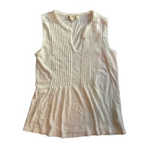 Jones New York White Sleeveless Top